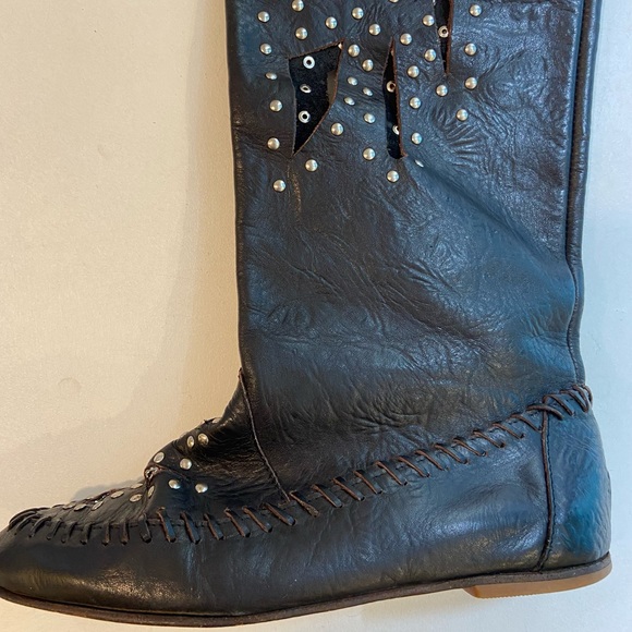 Authentic Cher Owned Italian Leather Boots Custom Cert Authenticity OfferWelcome - Picture 12 of 14
